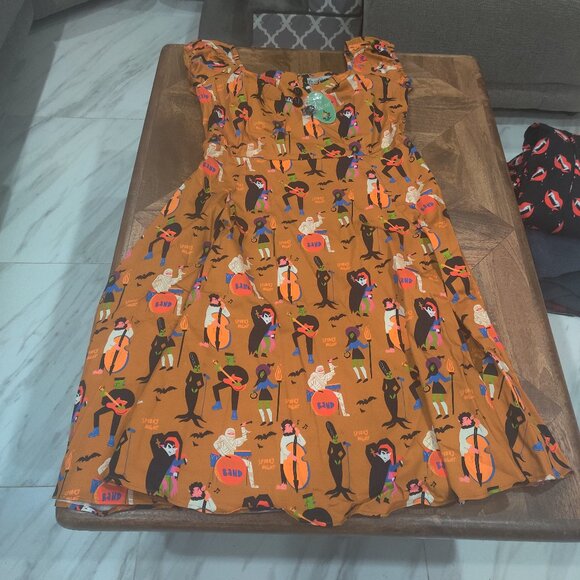 Collectif Dresses & Skirts - Unique Vintage Collectif monster print dress size 20 UK New (fits 16-18)